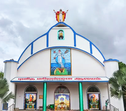 Christian church in Mariathaipuram serving the community and listed under famous churches in Tamilnadu