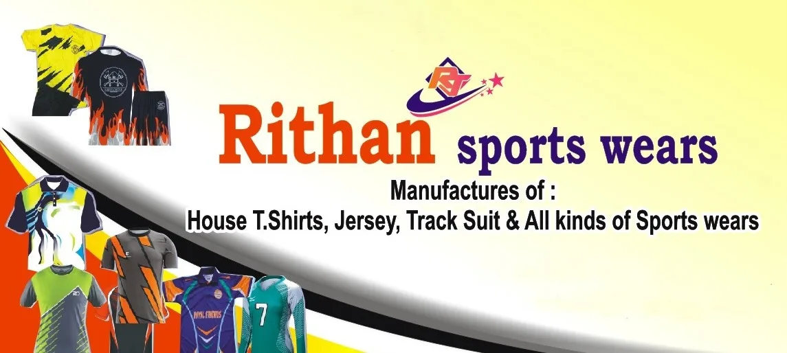 Clothing store in Chennai offering manufactured T-shirts, jerseys, and track suits
